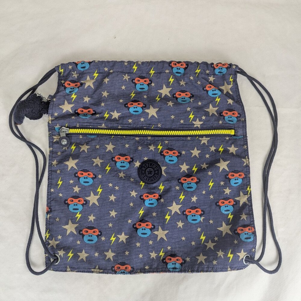 Kipling Supertaboo Medium Drawstring Backpack Pur… - image 6